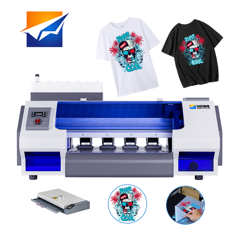 A3 33cmZYJJ Roll to Roll Direct-to-Film (DTF) Transfers Printers Full-color Heat-applied Transfers for Light and Dark Garments