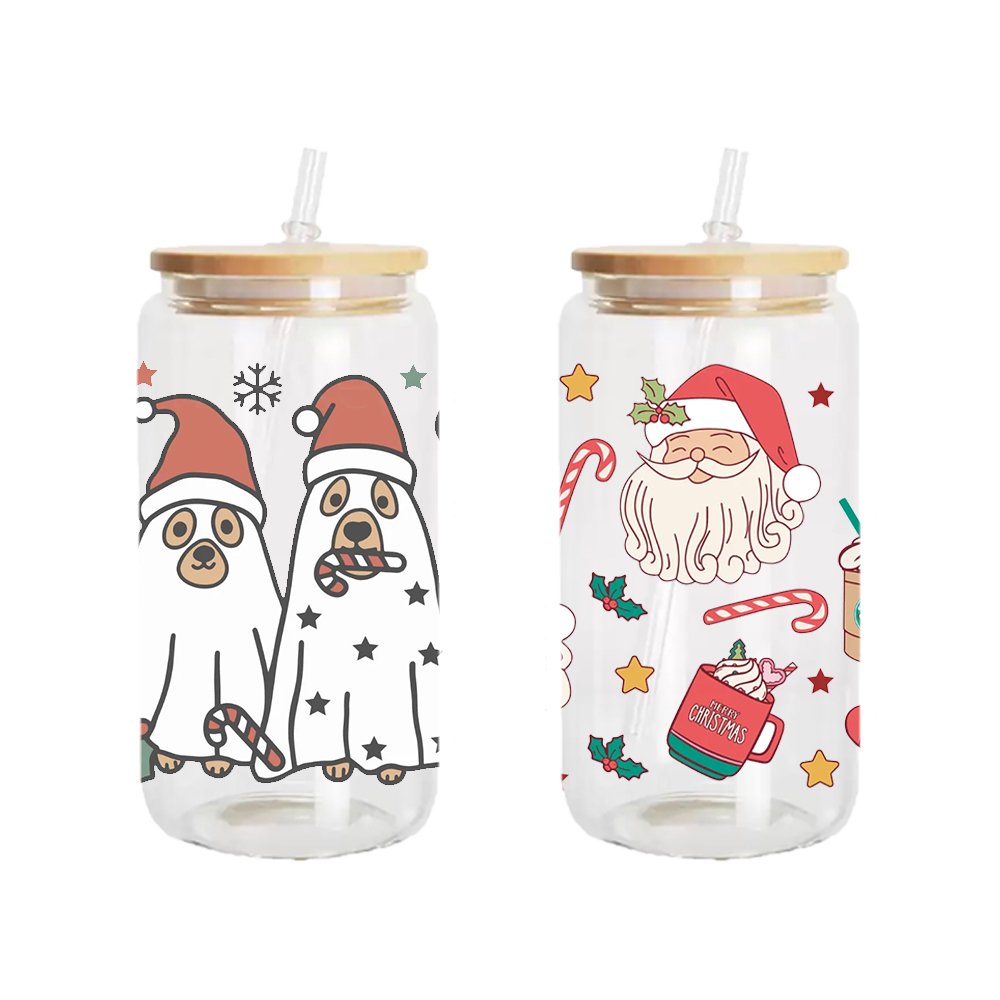 Custom Halloween 16oz UV DTF Cup Wraps Transfers Anime Ready-to-Ship Heat Transfer Printing Wholesale uvdtf wrap