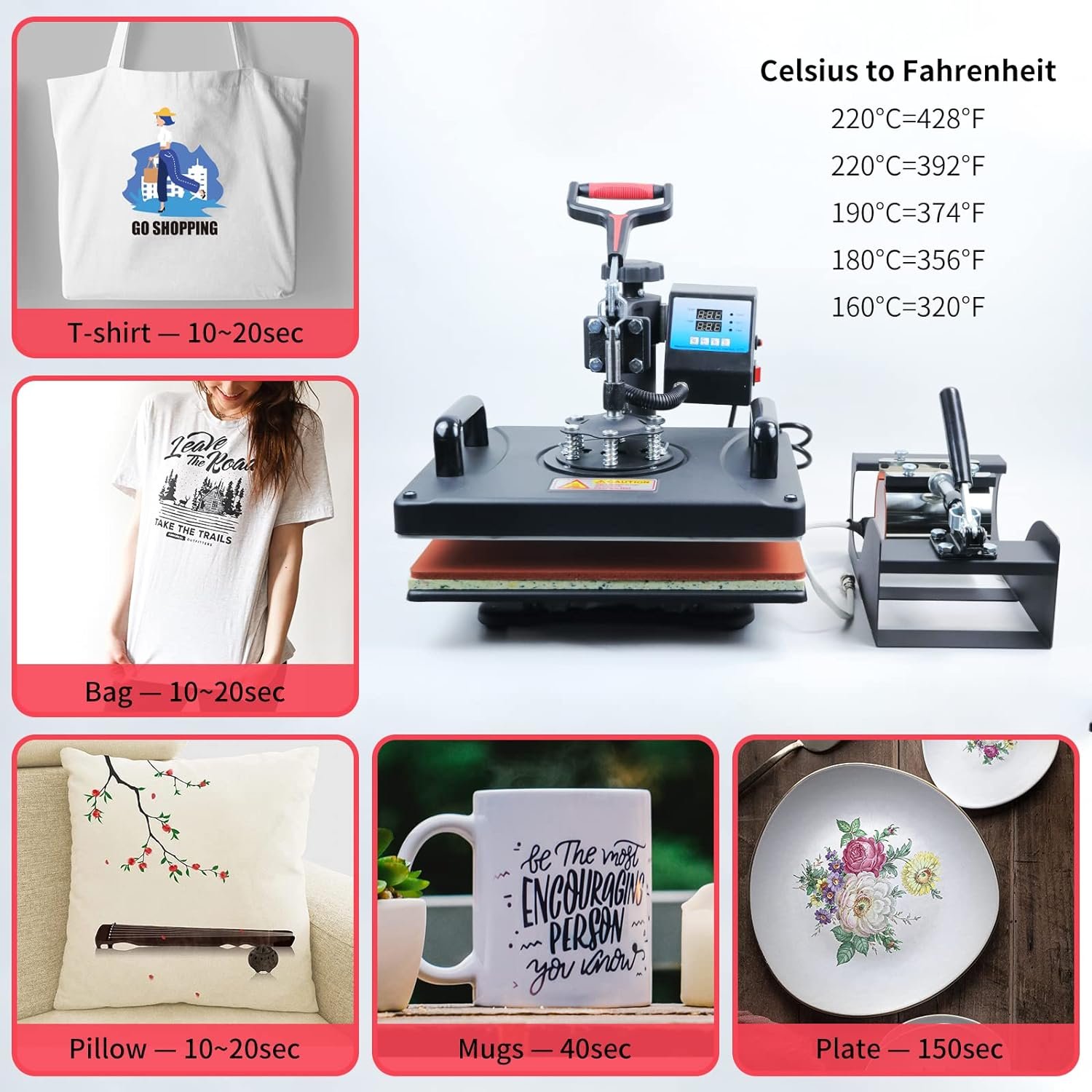DMZY1 High Quality Multi Best Shirt Presser Roll 8 In 1combo Heat Press Machine Hot Stamping For Sale In Qatar