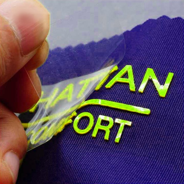 Custom Clothes Neck Size Logo Iron On Labels Flexible Clothing Label Heat Transfer Logo Tagless Shirt Tags Label