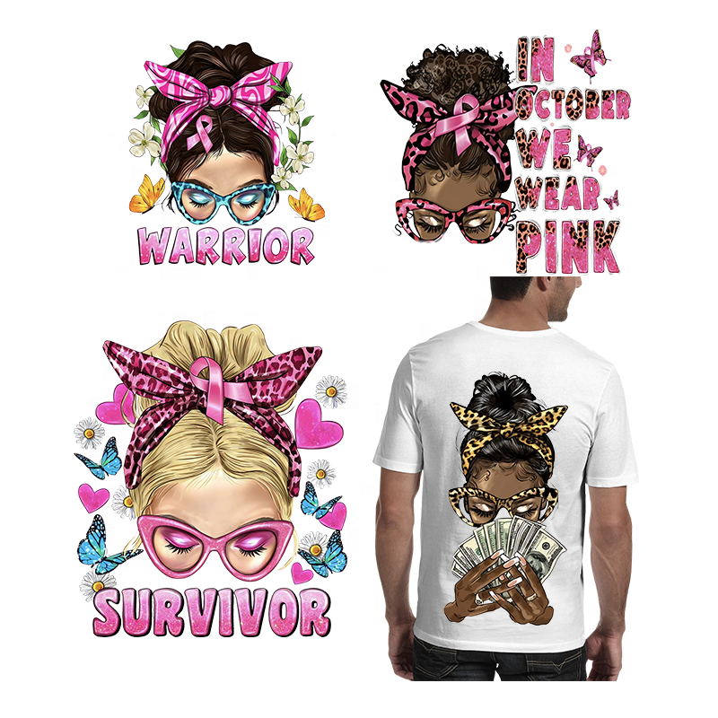 Wholesale custom design ironing printing plastic film T marlet design printing stickers logo heat transfer printing