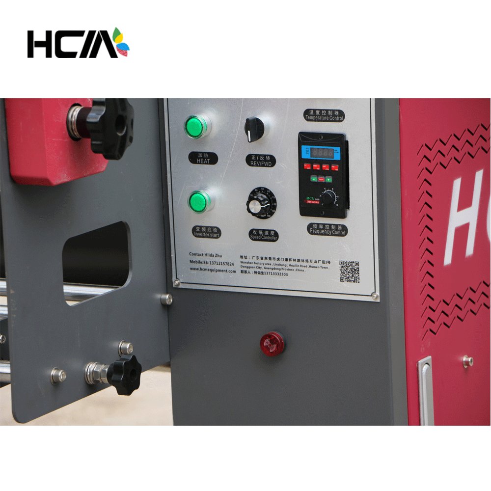 Roll to roll heat press machine lanyard calandra sublimation ribbons calender for transfer printing