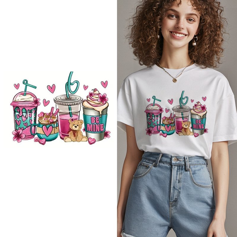Best Price Custom International Brand Production Transfer Printing Design Can Be Pressed T-Shirt DTF Thermal Transfer Sticker