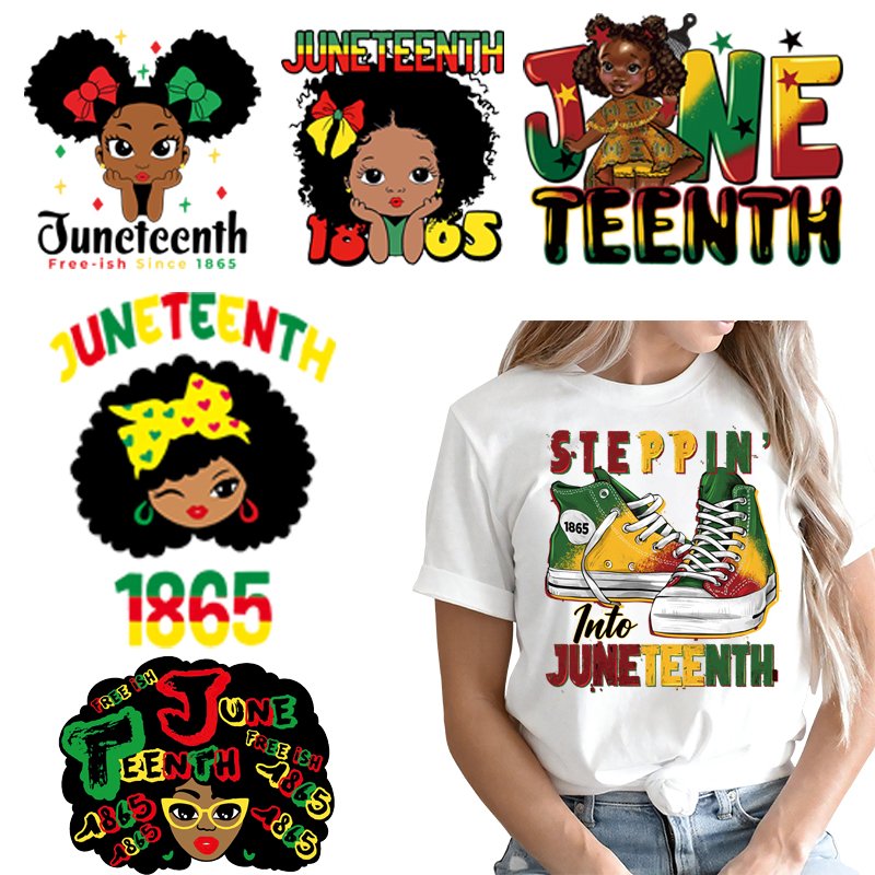 HTV Screen Print Transfers Custom Logo Press Machine Label Iron On Vinyl Sticker Plastisol Sorority Juneteenth Heat Transfers