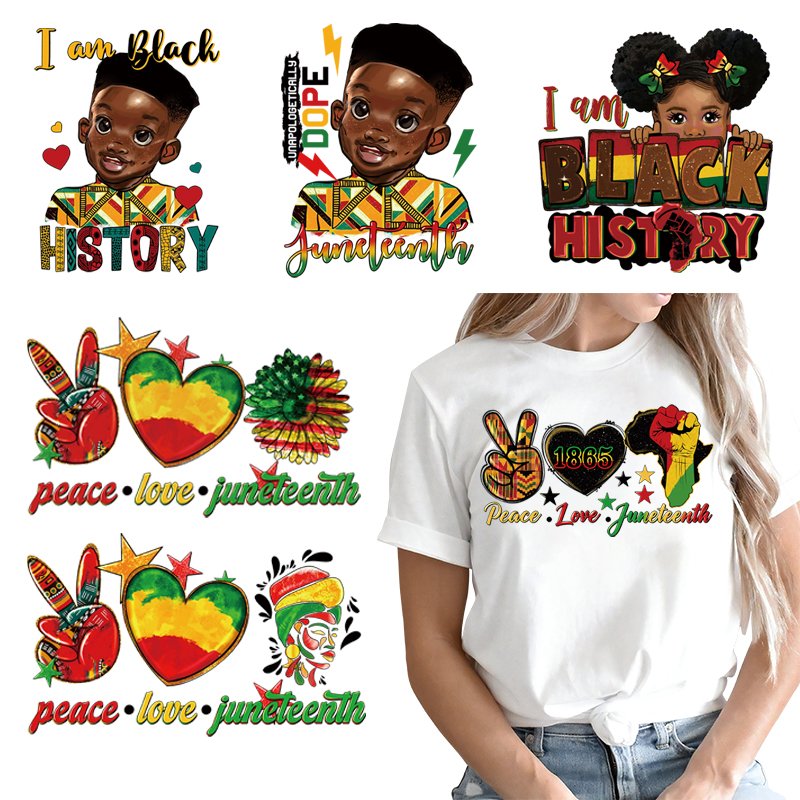 HTV Screen Print Transfers Custom Logo Press Machine Label Iron On Vinyl Sticker Plastisol Sorority Juneteenth Heat Transfers
