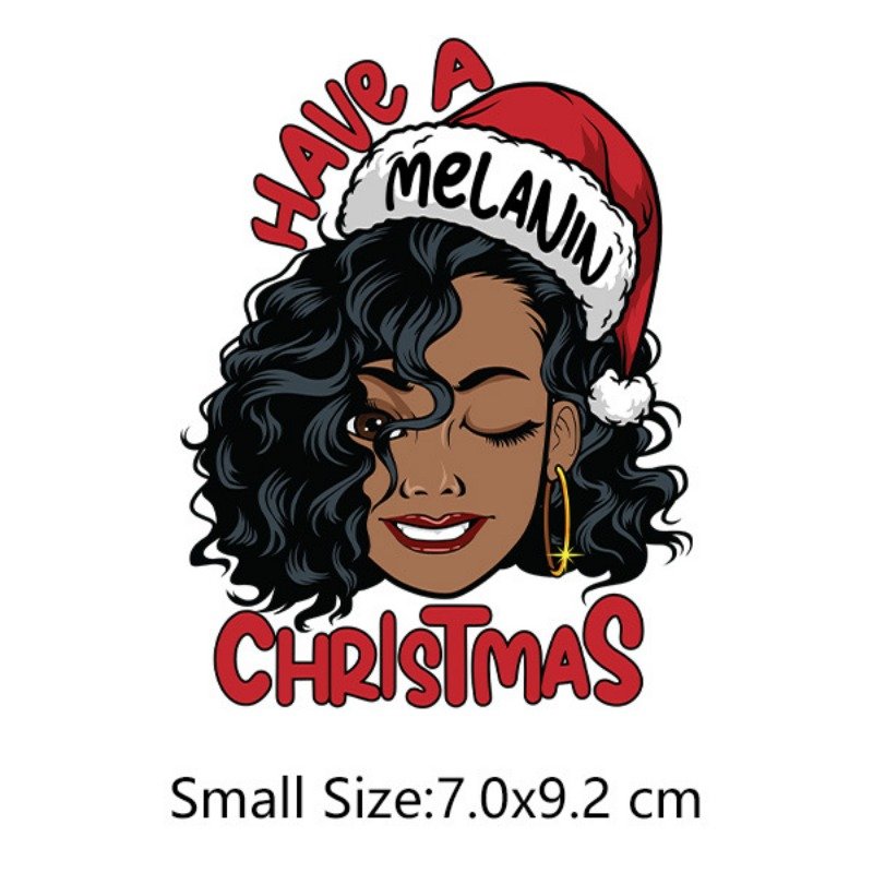 Heat Transfer Logo Custom Dtf Stickers Iron on Heat Transfers Heat Press Stickers Transfer Printing for Clothes Christmas