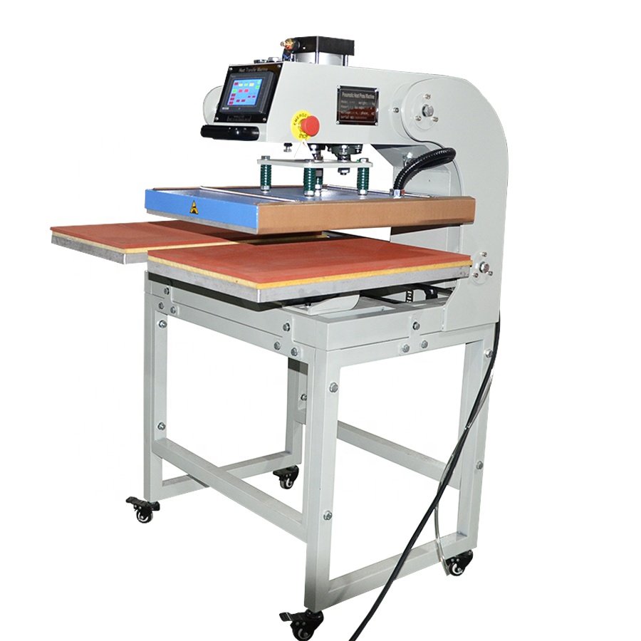 Digital Printing Automatic Double Station Pneumatic Heat Press Machine for T-shirt Sportswear