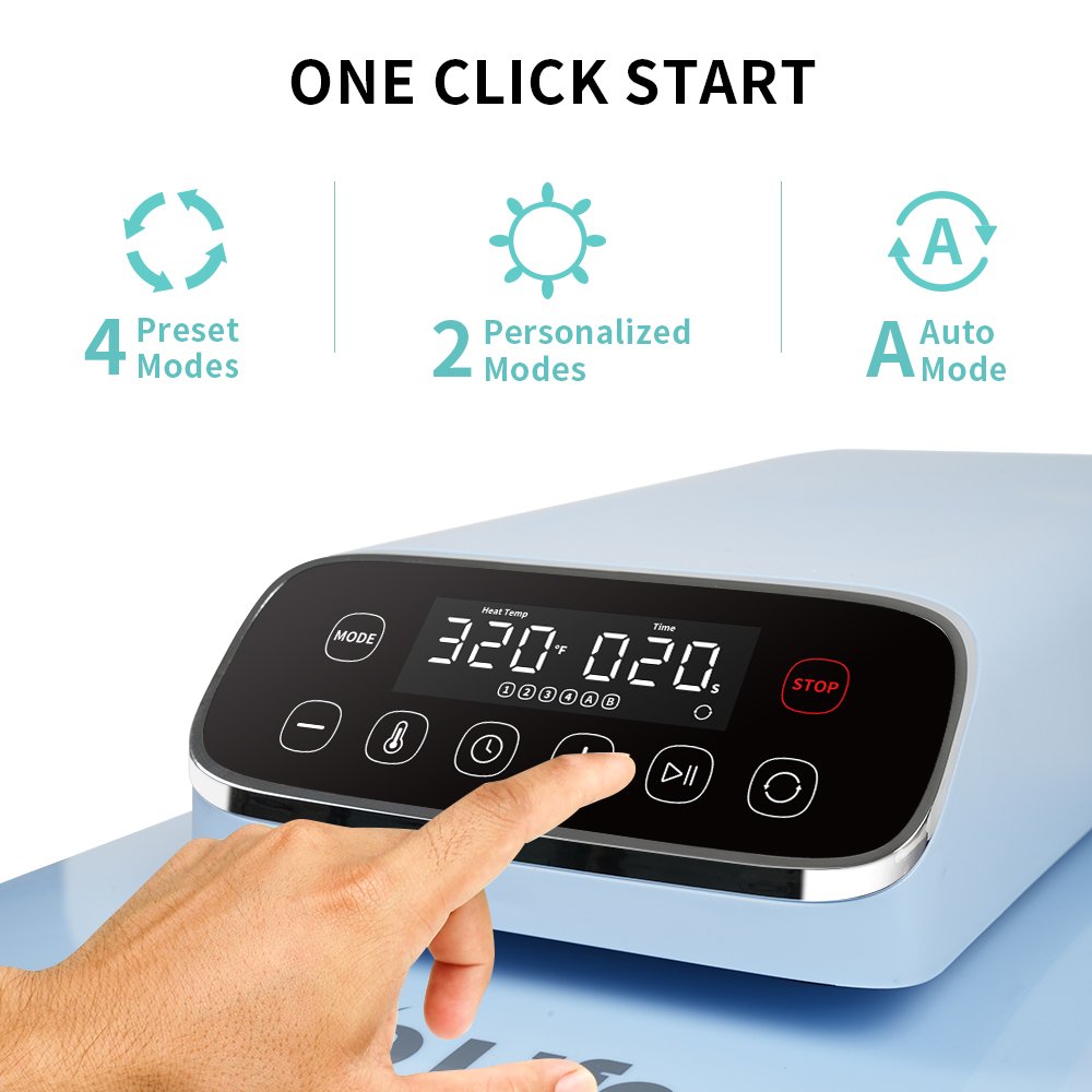 PYD Life Automatic DTF Printing Transfer Press Sublimation Auto Open Heat Press Machine For T-Shirts
