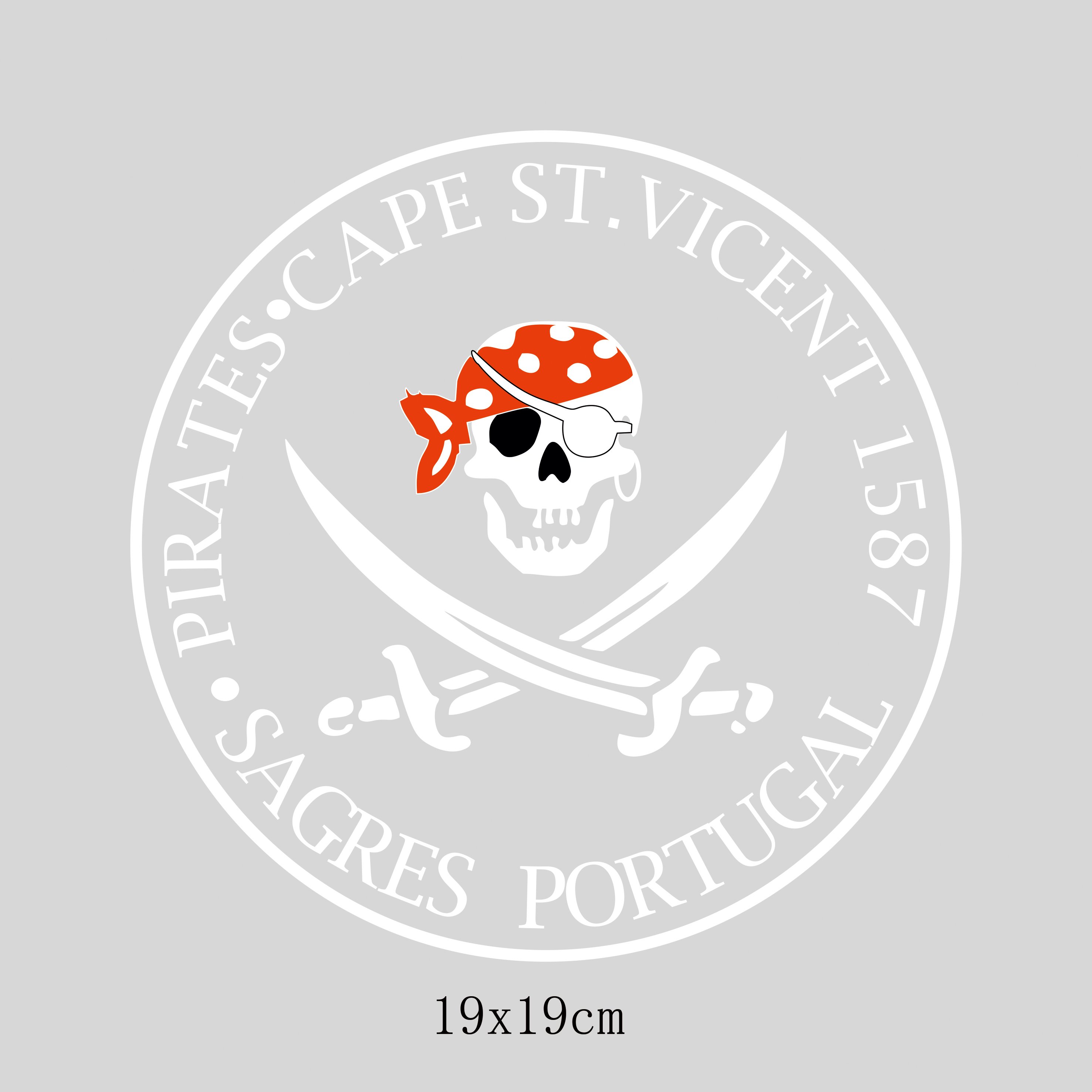Custom skull design t-shirt heat transfer printing label for clothing