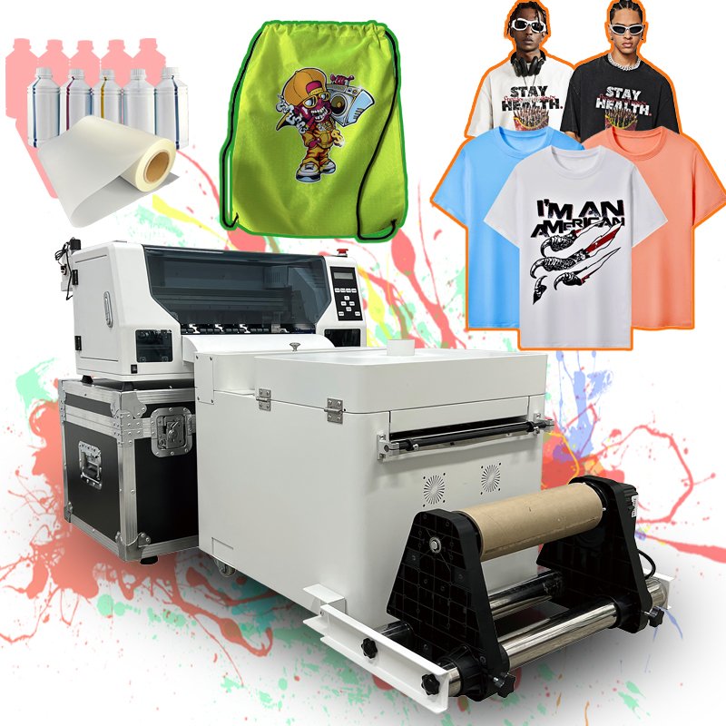 Lingya 30cm DTF printer factory wholesale XP600 print head 60cm DTF printer T-shirt outdoor tent hoodie DTF transfer printing