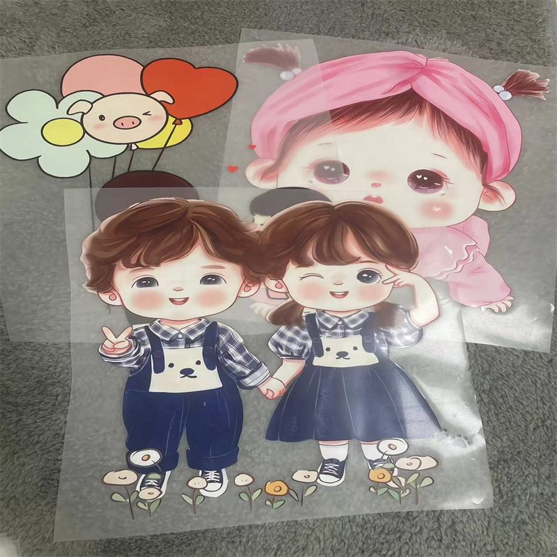 High quality waterproof t shirt diy printer heat transfer inkjet dtf Heat Transfer Vinyl Decal heat Press Stickers