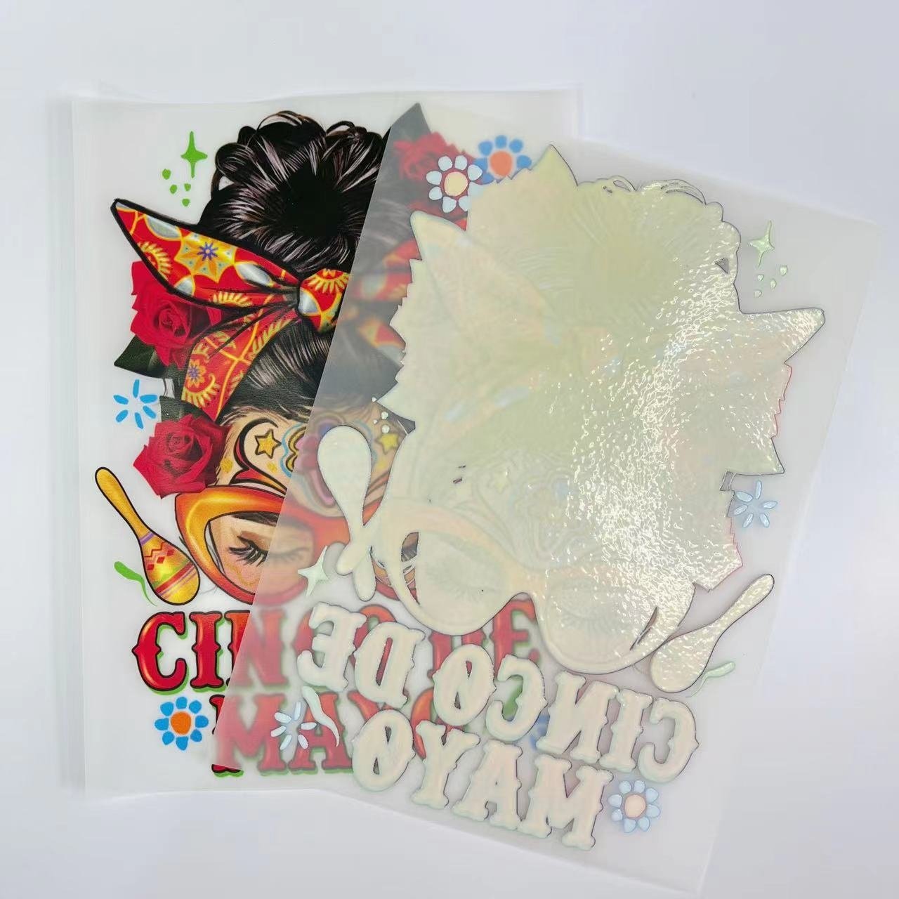 Best price custom heat press sticker heat press sticker transfer printing durable good washing iron on logo sticker for t shirts