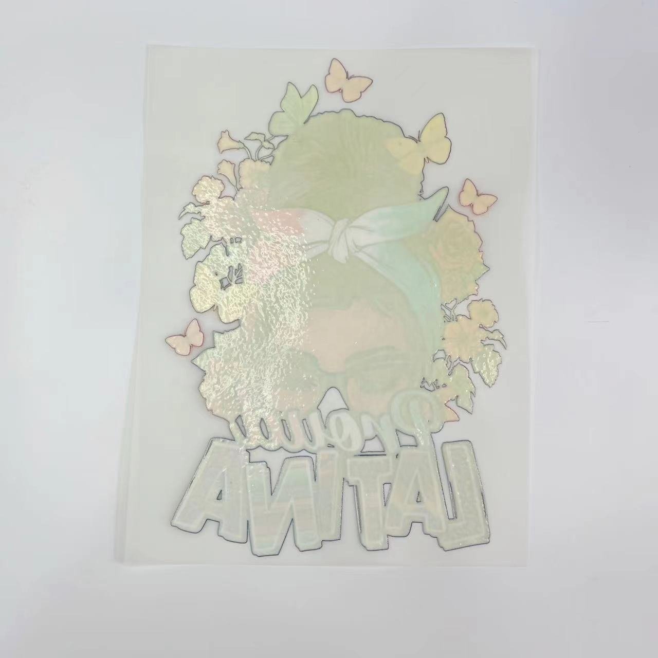 Best price custom heat press sticker heat press sticker transfer printing durable good washing iron on logo sticker for t shirts