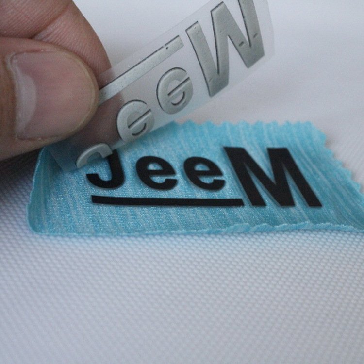 Custom 3D TPU Raised Effect Brand Logo 3D Rubber Silicone Heat Transfer Clothing Label Heat Transfer Sticker For T-shirt