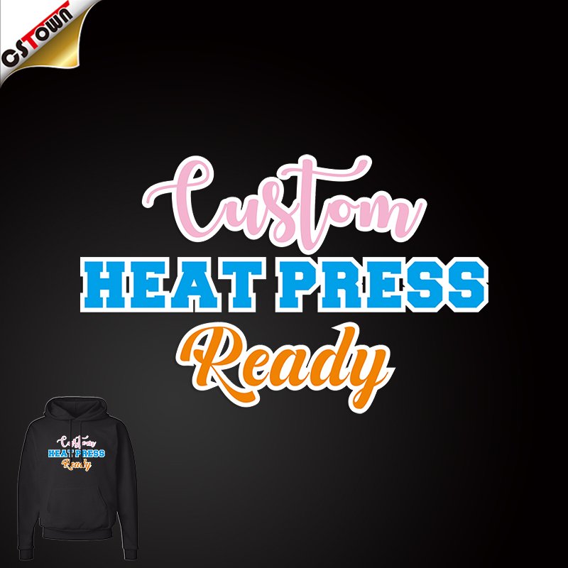 Custom Heat Press Transfer Printing Logo Iron On Transfer