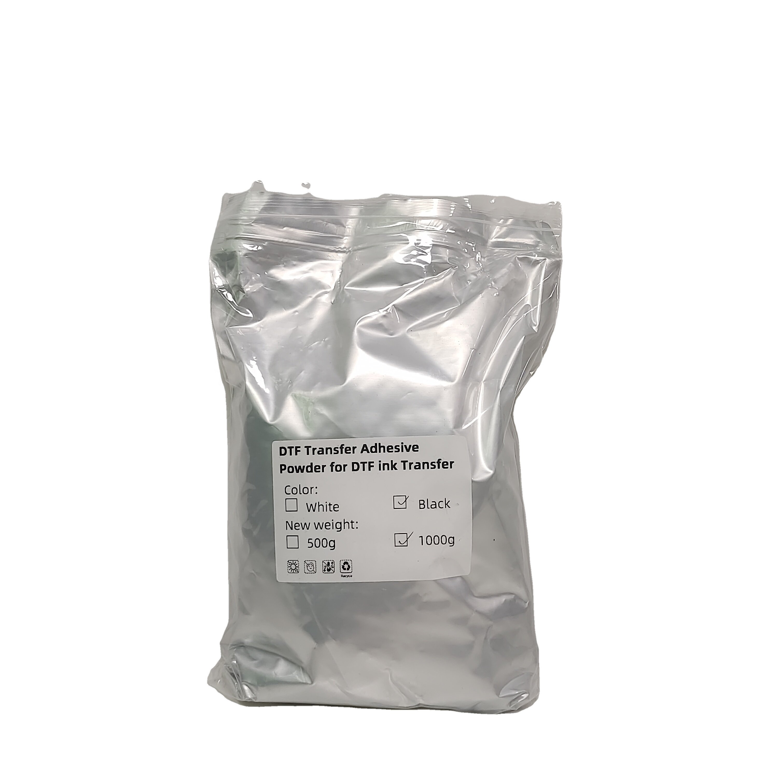 Guangzhou Qijun white high adhesive hot melt dtf glue powder for dtf film dtf printer