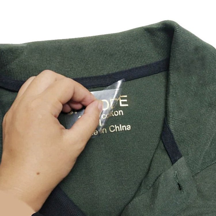 Hot product custom private label design iron-on labels heat transfer clothing labels
