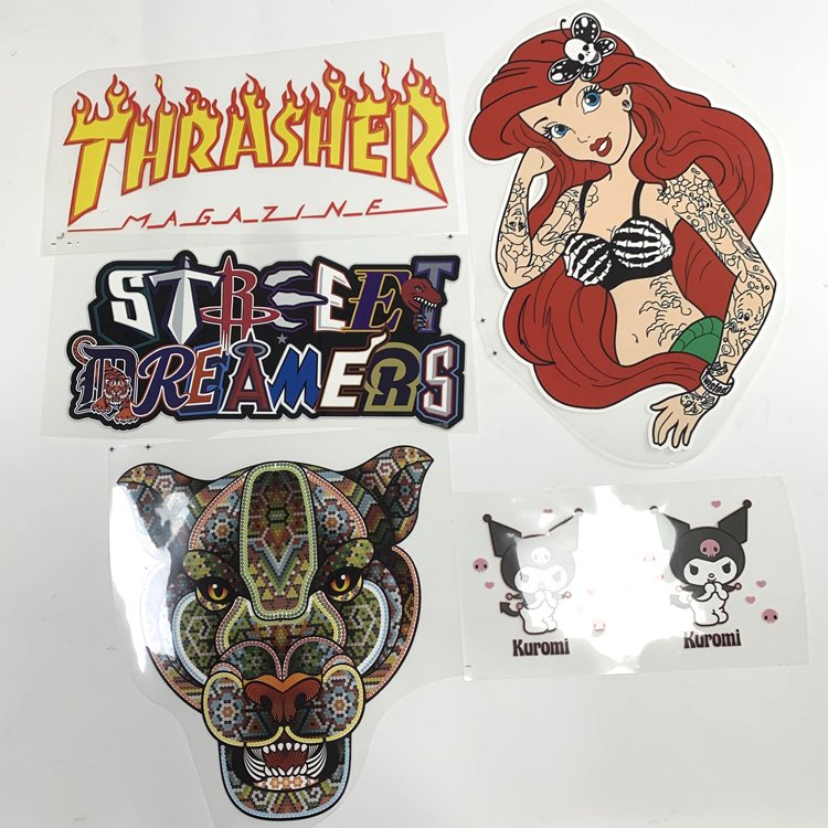 stickers transfer printing black girl bling on fabric kids rappers iron on heat transfer prints 2023