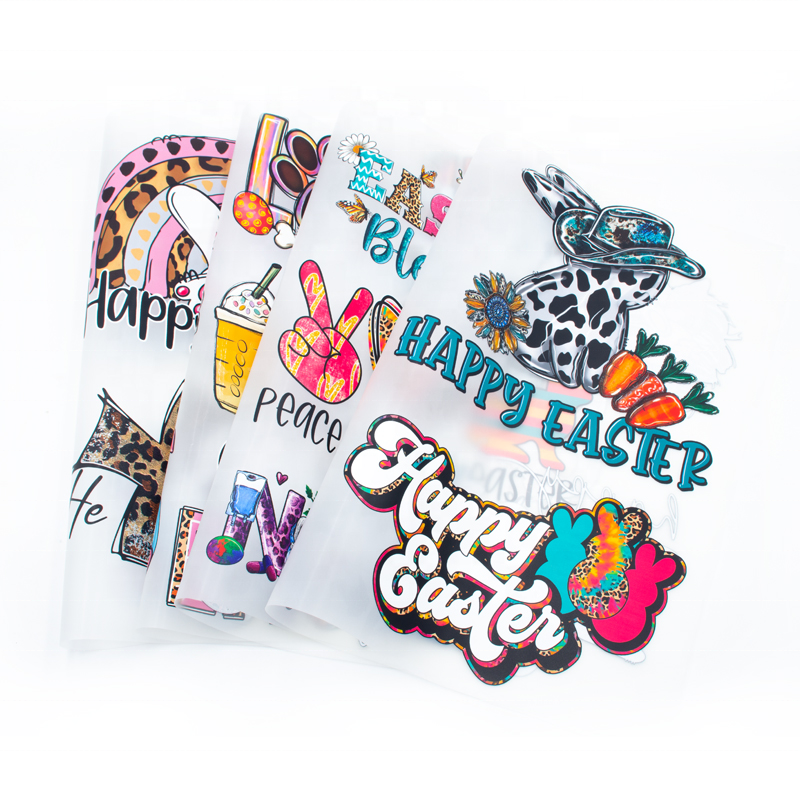 Custom Thin Matte Clear Film Plastisol Ink Screen Print Transfer Prints Dtf Print Heat Transfers For T-shirts