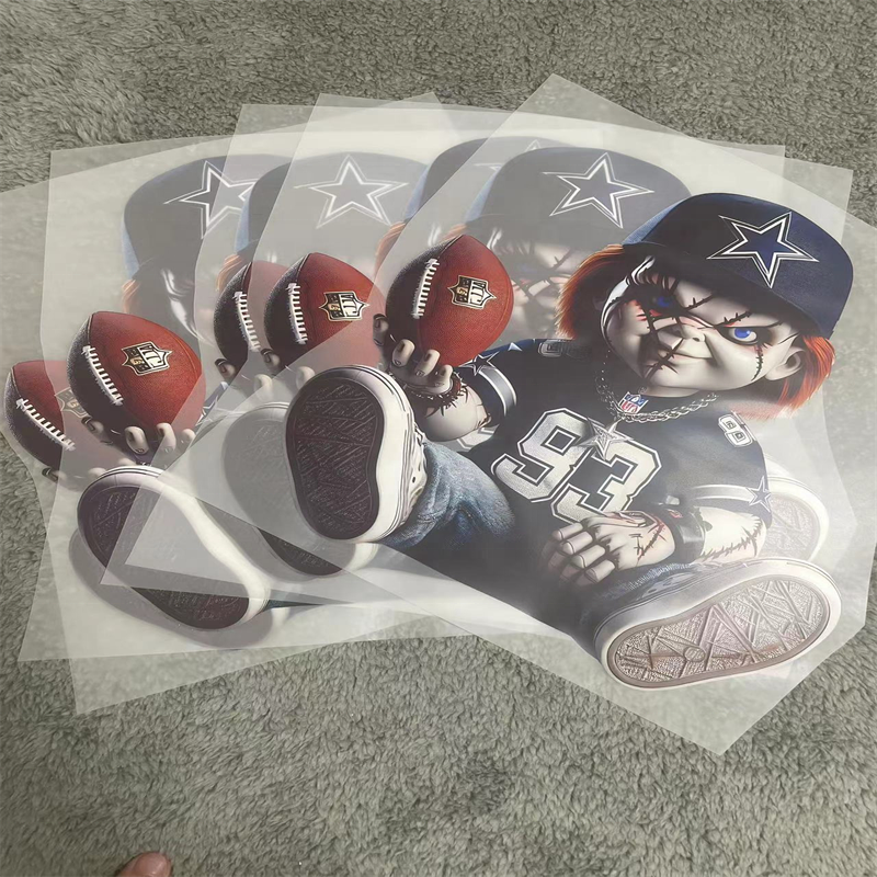 custom stretchable Heat Transfer Printing Stickers Iron On Vinyl Labels Plastisol Heat Transfer Designs For T Shirts