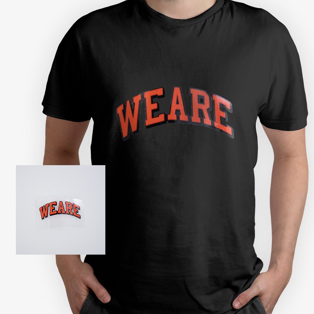 Custom Logo Iron On Heat Transfer Printing For Tshirts Plastisol Heat Transfer Vinyl Sticker Label