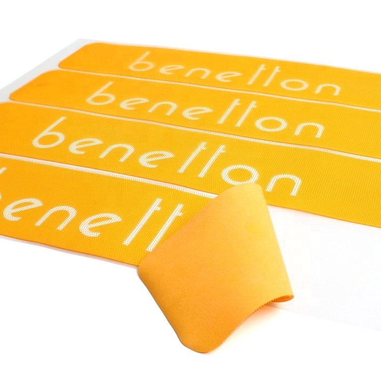 New Design Silicon Stickers Custom 3D Logo Soft High Density Heat Transfer Printing Labels for T-shirt