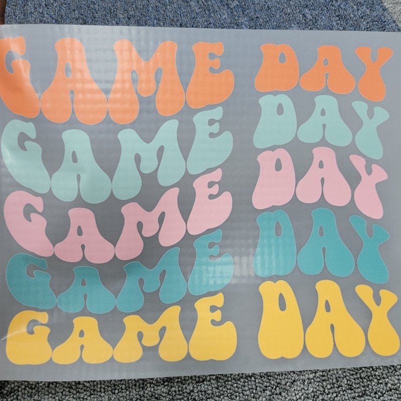 Factory Direct Sale It's the Game Day DTF Transfer Stickers Ready To Press For Clothing