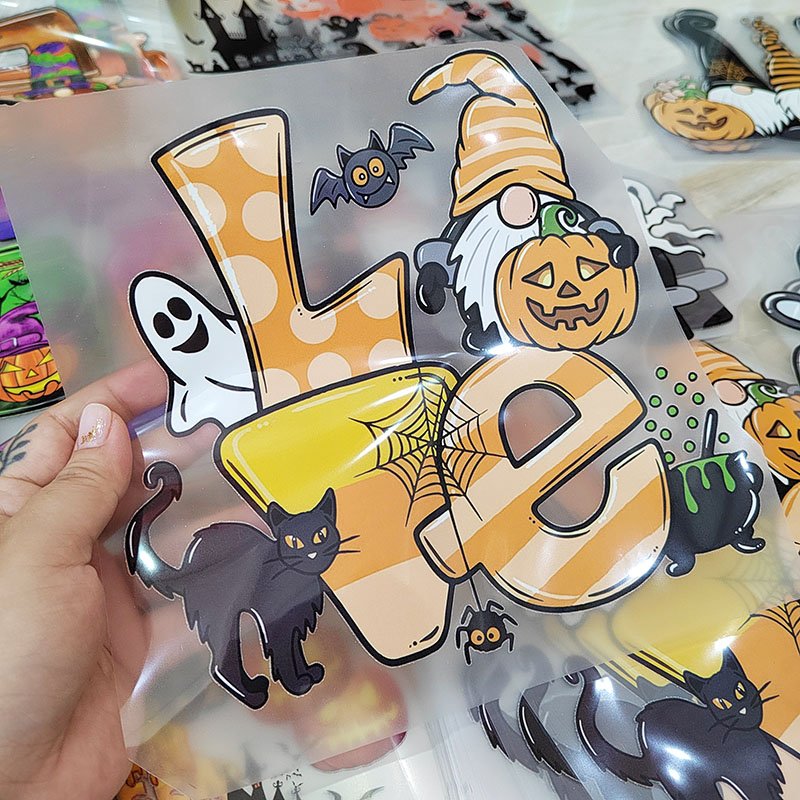Wholesale Custom Dtf Transfer Print Sports Club Logo Screen Heat Transfer Printing for T Shirts