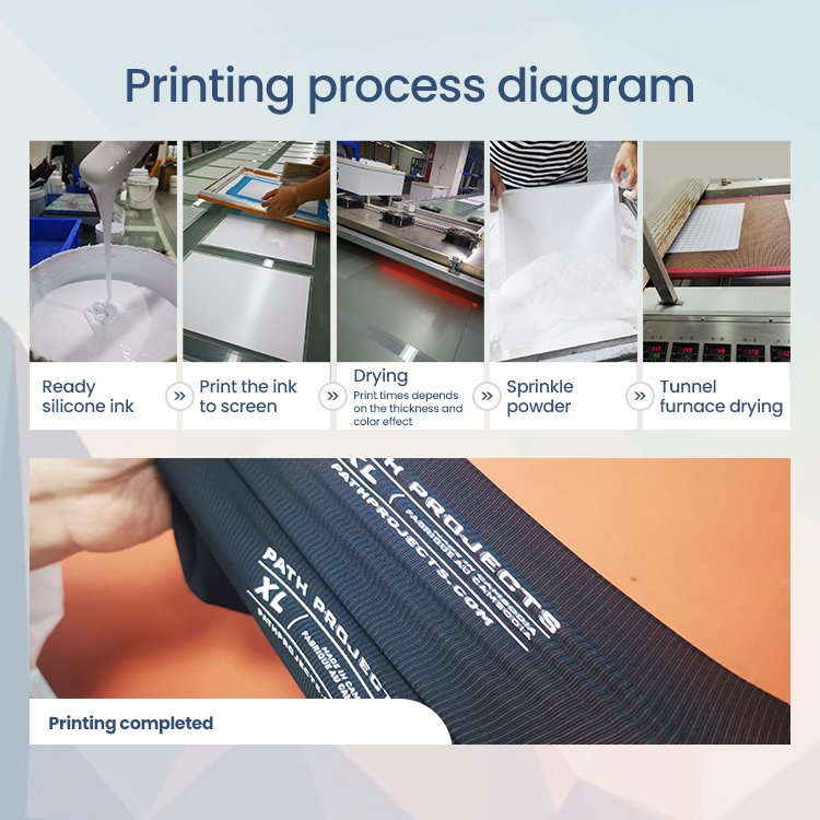 embossing heat transfer silicone ink label highly elastic printing premium transfer silicone ink inks textiles clothes 3d print
