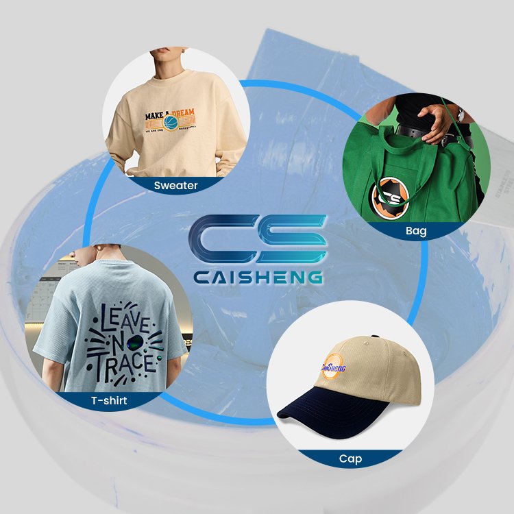 embossing heat transfer silicone ink label highly elastic printing premium transfer silicone ink inks textiles clothes 3d print