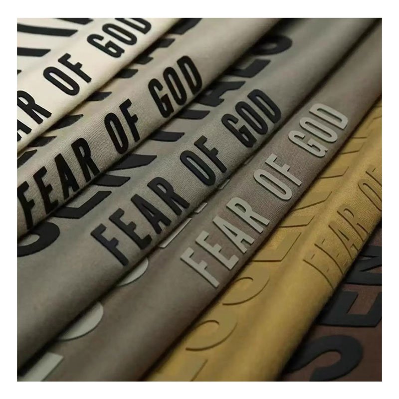 custom 3d silicone logo heat transfer PVC TPU Sticker iron on transfer printing for clothing hoodie hats