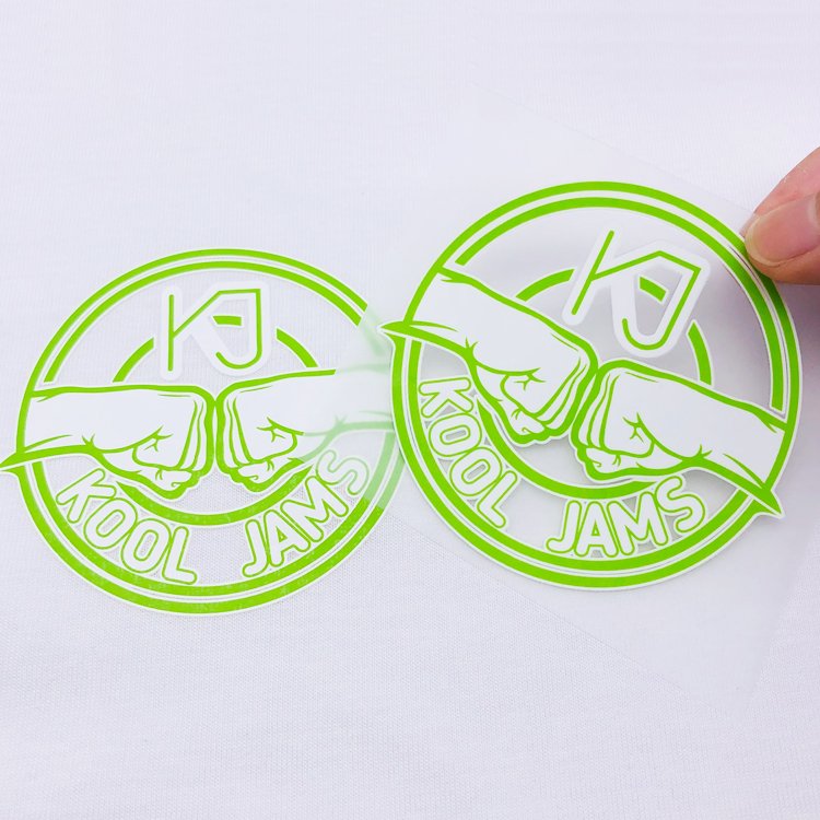T-Shirts Heat Transfer Printing Logo Custom Designs Logo Heat Press Tagless Labels for Clothing
