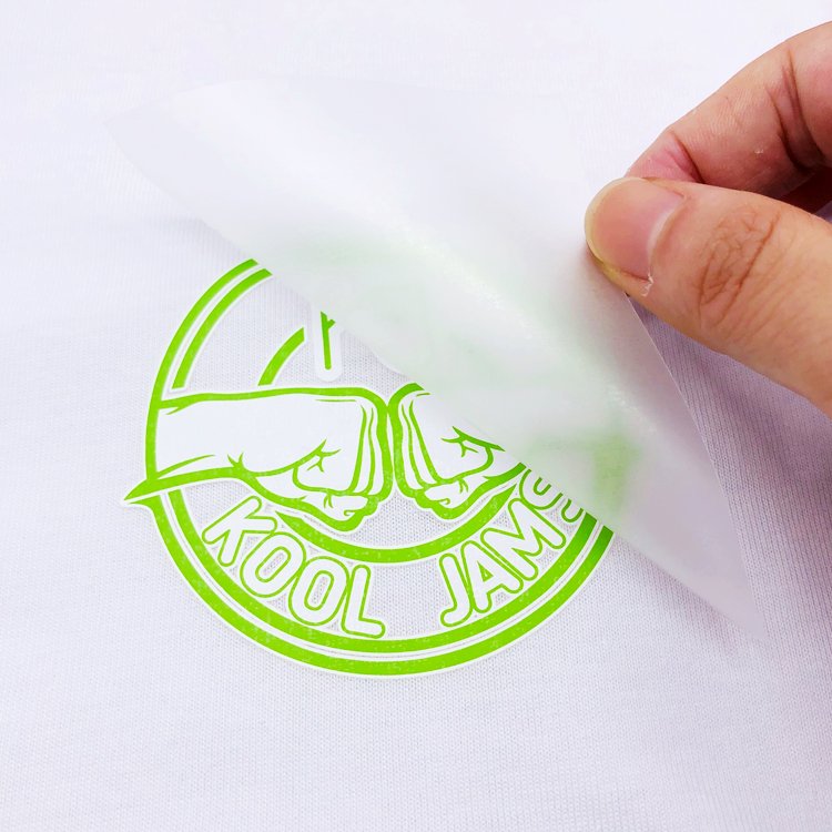 T-Shirts Heat Transfer Printing Logo Custom Designs Logo Heat Press Tagless Labels for Clothing