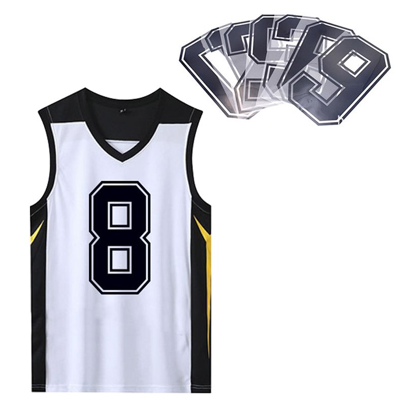 Custom Football Team Number Printed Heated Transferable Custom Player Name DTF Heat Transfer Print