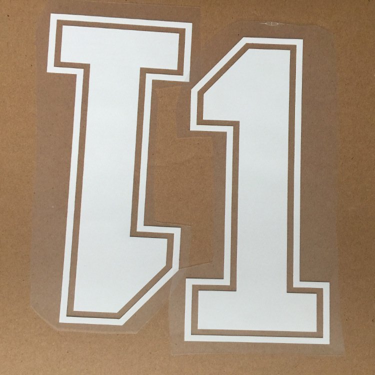 Custom Football Team Number Printed Heated Transferable Custom Player Name DTF Heat Transfer Print