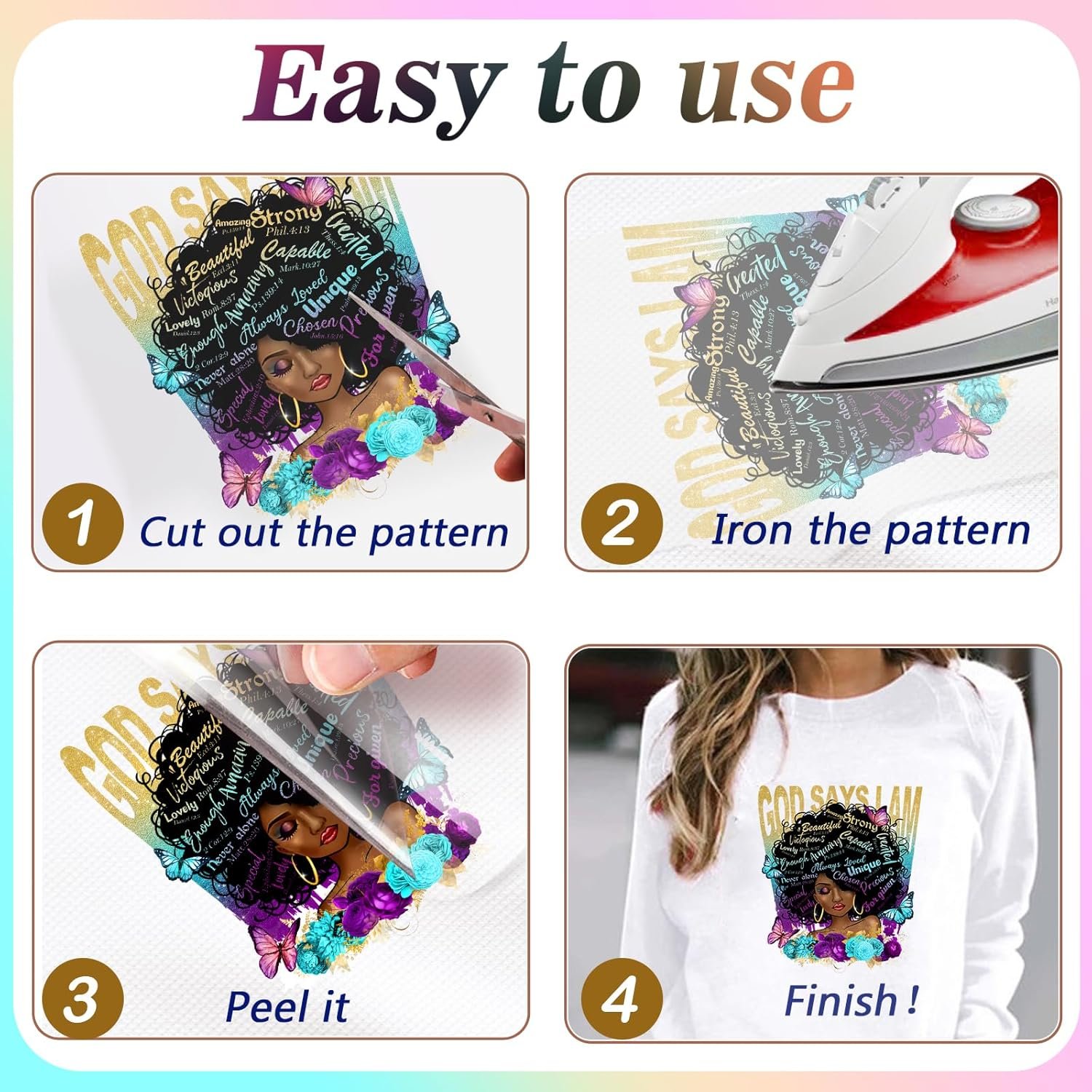 Heels Iron On Transfer Heat Press Decals For Clothing Washable Uv Dtf Patches Heat Transfers Sticker For Jacket Hoodies