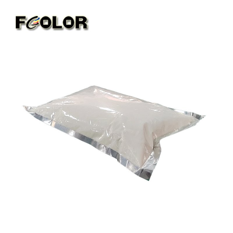 FCOLOR Favourable Effect DTF White Hot Melt Adhesive Powder For PET Film Heat Transfer Printing
