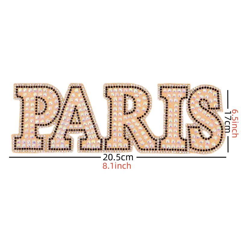 2024 New Colored Crystal High Quality Water Diamond Heat Transfer Printing Patch
