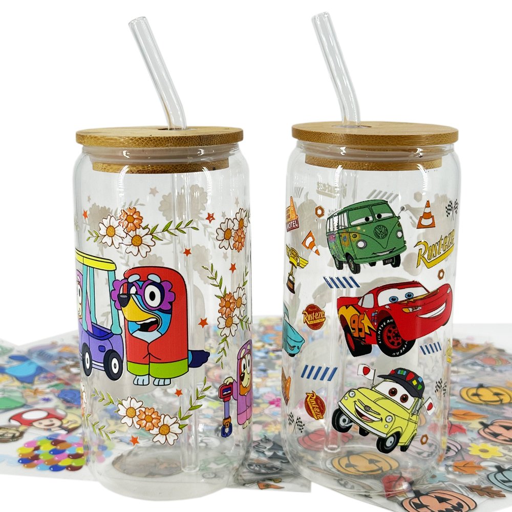 Accept Personalized Custom Printing Fashion 16 20 24oz UV DTF Impresiones Cup Wrap Designs Transfers Stickers Label