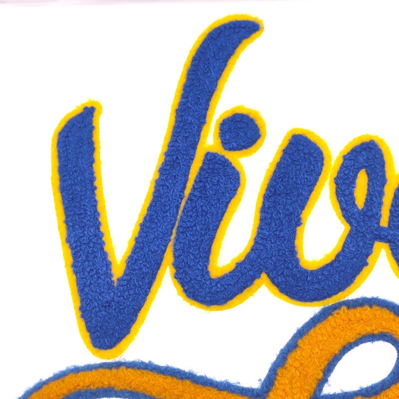 EYD Custom Chenille Embroidered Iron On Patches Logo Heat Transfers Dtf Printer Designs Printing For Fashion T Shirts