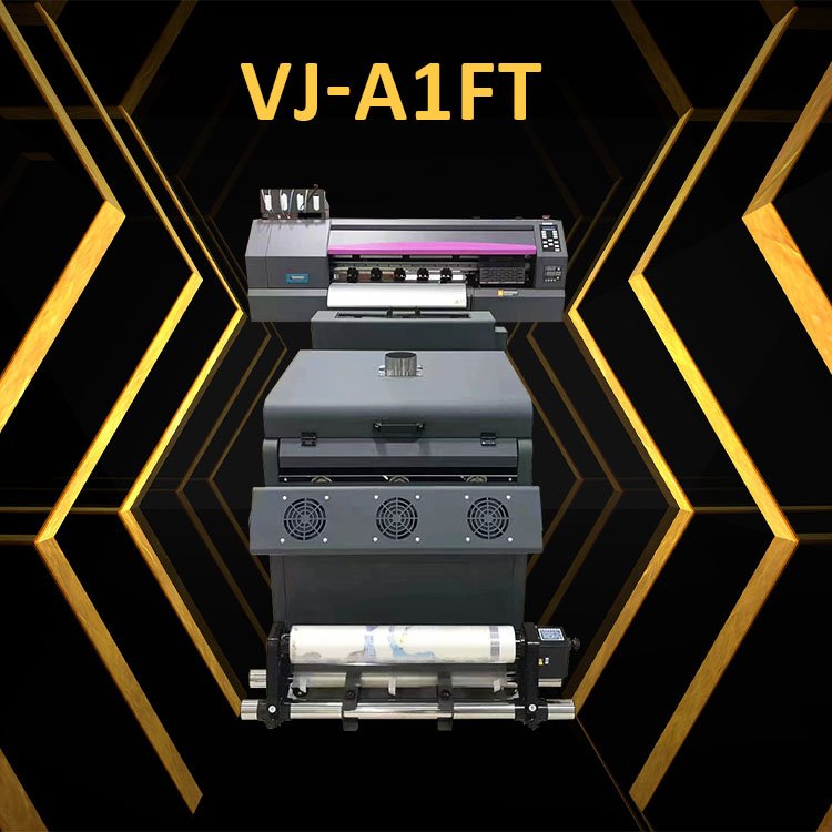 Vigojet 60 cm t-shirt printer 4 heads i3200 xp600 print thermal transfer dtf printer and t-shirt powder shaking system
