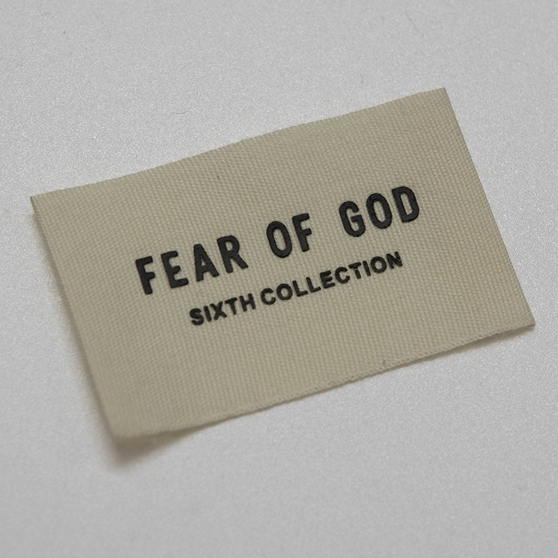 Luxury custom damask woven label Brand Logo 3D Silicone Heat Transfers Printing Cotton Label For Garment Accessories