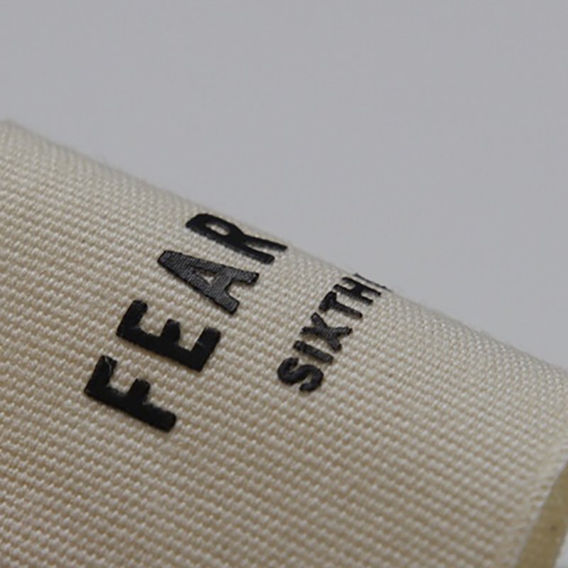 Luxury custom damask woven label Brand Logo 3D Silicone Heat Transfers Printing Cotton Label For Garment Accessories