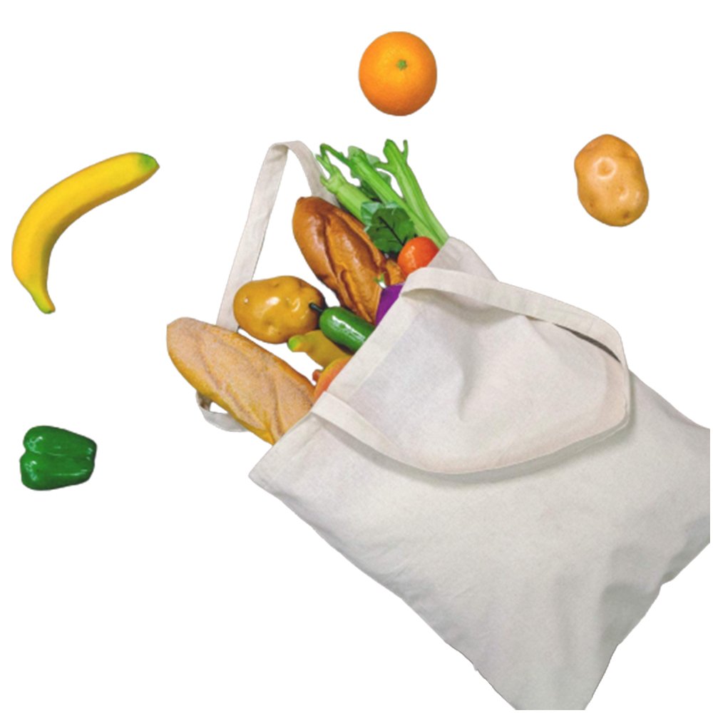 200 Beige Reusable Canvas Drawstring Bags Sublimation Lightweight Grocery Shopping Backpack Heat Transfer Print Custom Designs