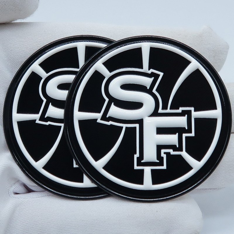 Customizable Football Team Club Logo Embossed TPU Patches Badge Heat Transfer Printing Garment Labels