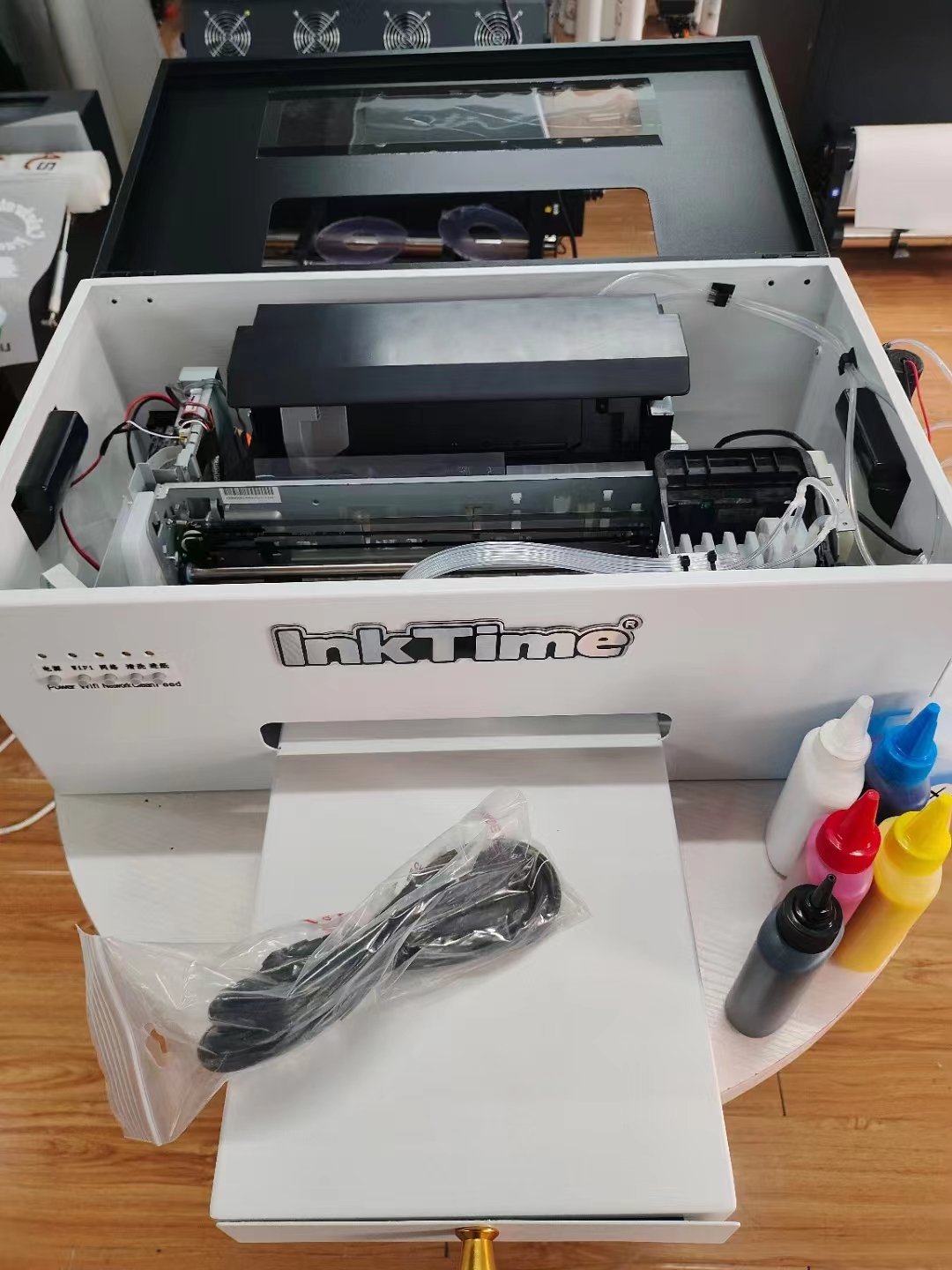 InkTime New Technology Automatic A4 Desktop DTF Clothes Printer Garment Transfer Printing Machine para Camisetas for Online Shop