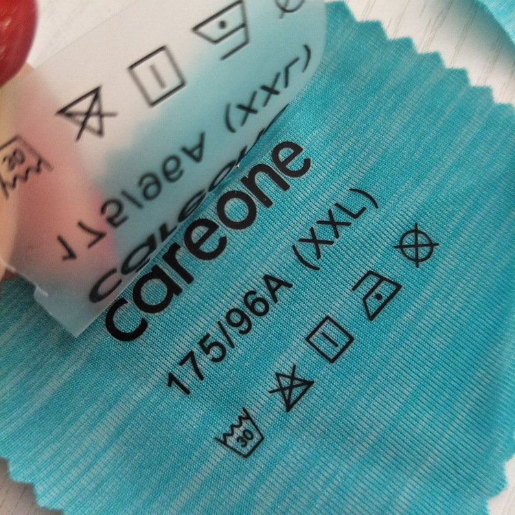 Custom Heat Transfer Clothing Tags Iron on Tagless Neck Labels for T Shirts