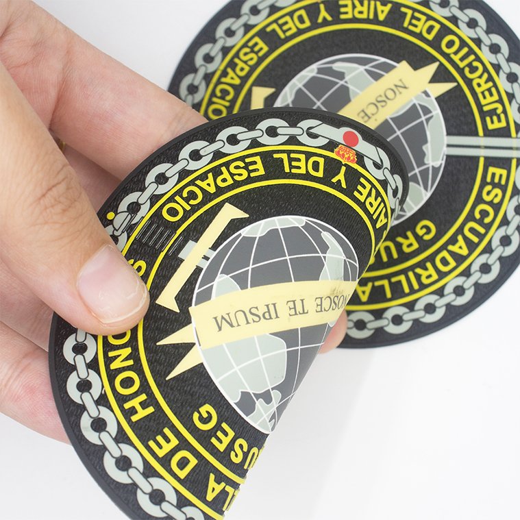Custom Personalized Tatami Design Logo Flocking Heat Transfer Printing Patches