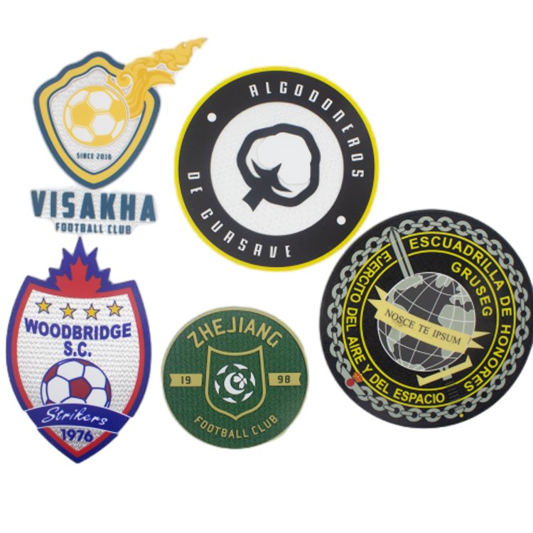 Custom Personalized Tatami Design Logo Flocking Heat Transfer Printing Patches