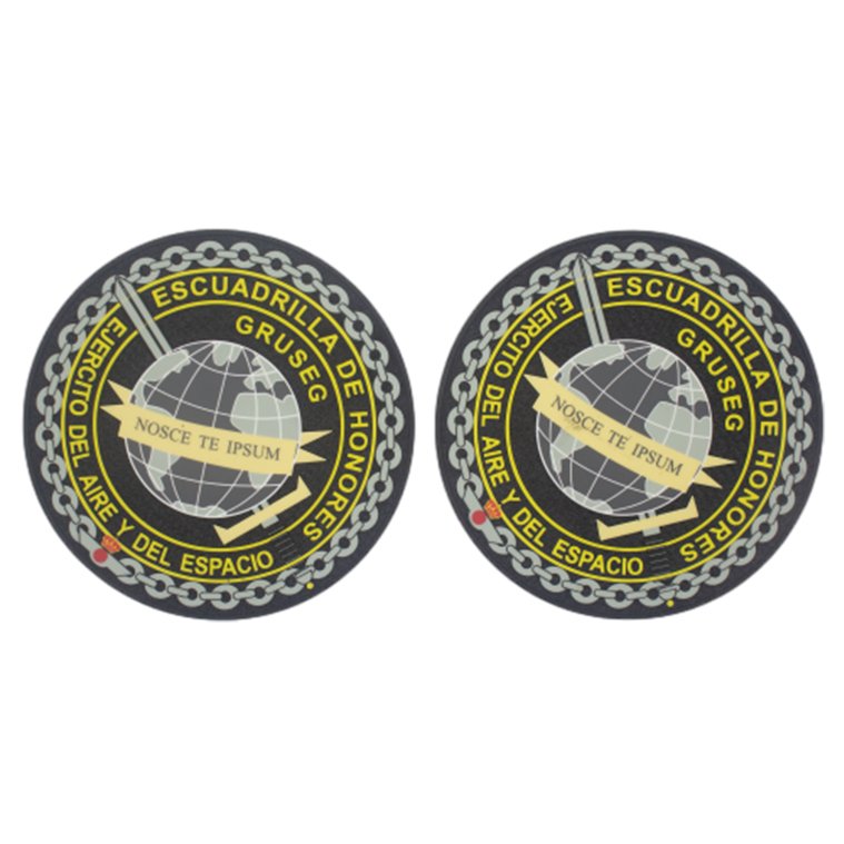 Custom Personalized Tatami Design Logo Flocking Heat Transfer Printing Patches